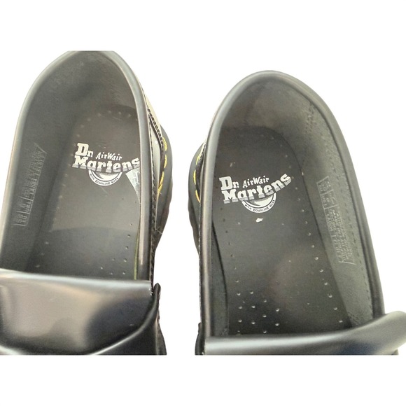 Dr. Martens Adrian Quad Tassel Loafer Black Leather Platform US W8 M7 - Picture 7 of 9